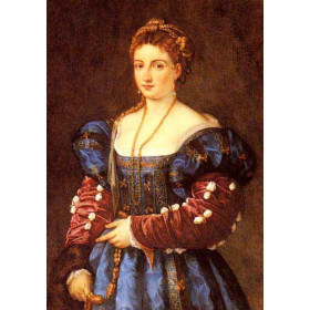 A Portrait Of A Lady In Italian Costume