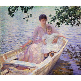 Mother and Child in a boat