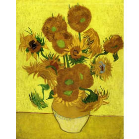 Still Life: Vase with Fourteen Sunflowers