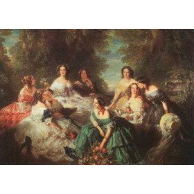 The Empress Eugenie Surrounded by her Ladies in Waiting