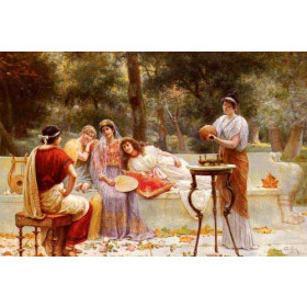 Classical Figures In A Garden