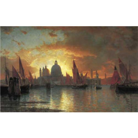 2061-William Stanley Haseltine - Santa Maria della Salute, Sunset