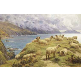 Basil Bradley - Sheep Reposing, Dalby Bay, Isle of Man