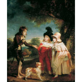 Beechey, Sir William - Portrait of Sir Francis Fords Children Giving a Coin to a Beggar Boy