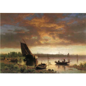 Bierstadt, Albert - Harbor Scene