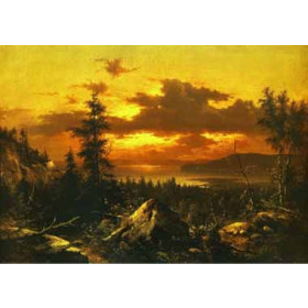 Bierstadt, Albert(USA) - Sunset Glow