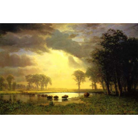 Bierstadt, Albert(USA) - The Buffalo Trail