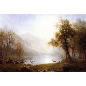 Bierstadt, Albert(USA) - Valley in Kings Canyon