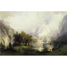 Bierstadt, Albert(USA) - View of Rocky Mountains