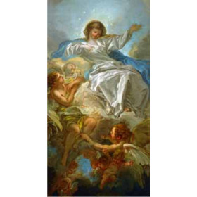 Boucher, Francois - Assumption of the Virgin, Sketch for the Altarpiece in St. Sulpice, Paris