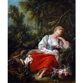 Boucher, Francois - The Dreaming Shepherdess