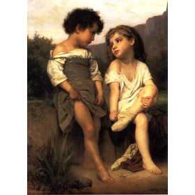 Bouguereau, William - At the Edge of the Brook