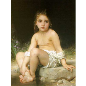 Bouguereau, William - Child at Bath