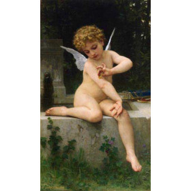 Bouguereau, William - Cupid with Butterfly