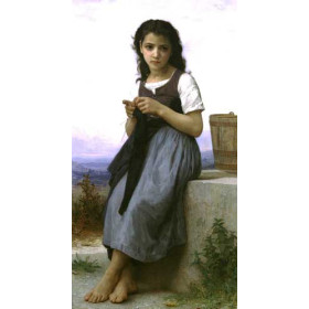 Bouguereau, William - Little Knitter