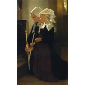 Bouguereau, William - Prayer at Sainte-Anne-dAuray