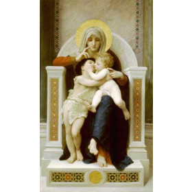 Bouguereau, William - The Virgin, Jesus & Saint John Baptist