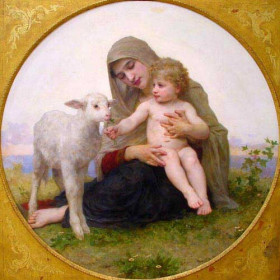 Bouguereau, William - Virgin and Lamb