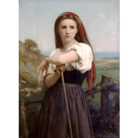 Bouguereau, William - Young Shepherdess