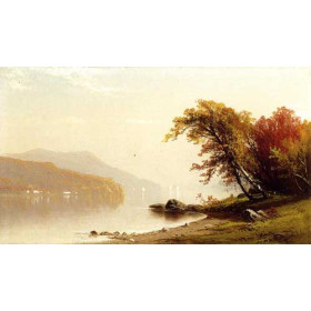 Bricher, Alfred Thompson - Autumn on the Lake