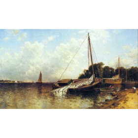 Bricher, Alfred Thompson - Low Tide, Narragansett Bay