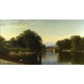 Bricher, Alfred Thompson(USA) - Saco River, New Hampshire