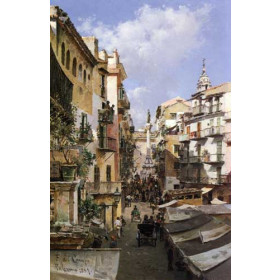 Campo, Federico Del - A Busy Thoroughfare, Palermo, Sicily