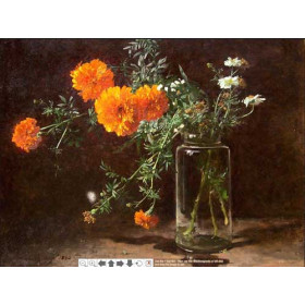 Castex-Degrange, Adolphe-Louis - Marigolds & Daisies