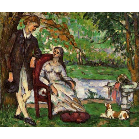 Cezanne, Paul - Couple in a Garden (also known as The Conversation)