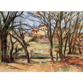 Cezanne, Paul - House behind Trees on the Road to Tholonet