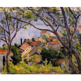 Cezanne, Paul - LEstaque, View through the Trees