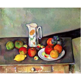 Cezanne, Paul - Still Life with Milkjug and Fruit