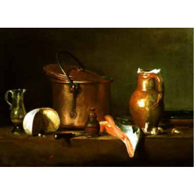 Chardin, Jean-Baptiste-Simeon - Still-Life With Copper Pot