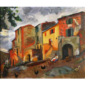 Charles Camoin - Village Street, Collioure