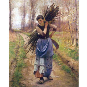 Charles Sprague Pearce -The Woodcutters Daughter