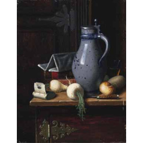 David Blythe - Still Life with Turnips and Beer Stein