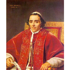 David, Jacques-Louis - Portrait of Pope Pius VII