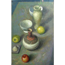 Dean Fisher - Diagonal Still Life with Apples