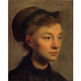 Degas, Edgar - Head of a Young Woman