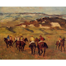 Degas, Edgar - Racehorses