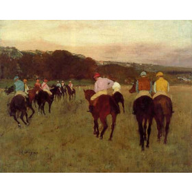 Degas, Edgar - Racehorses at Longchamp