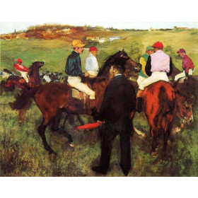 Degas, Edgar - Racehorses at Longchamp