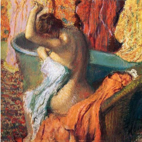 Degas, Edgar - Seated Bather Drying Herself