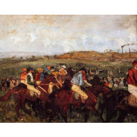 Degas, Edgar - The Gentlemens Race, Before the Start