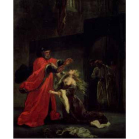 Delacroix, Eugene - Act I, Scene 3, Desdemona Kneeling at Her Fathers Feet