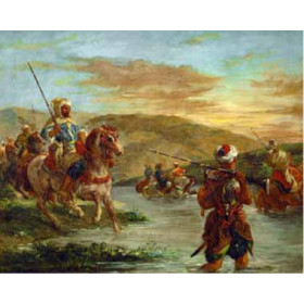 Delacroix, Eugene - Fording a River in Morocco