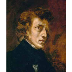 Delacroix, Eugene - Frederic Chopin (1809-1849), Polish-French Composer