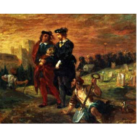 Delacroix, Eugene - Hamlet and Horatio in the Cemetery