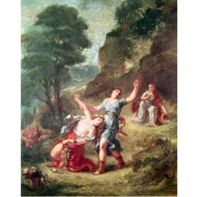 Delacroix, Eugene - Orpheus and Eurydice, Spring from a Series of the Four Seasons