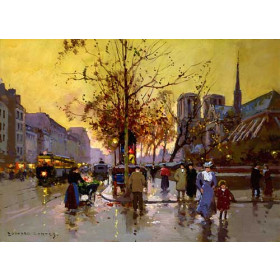 Edouard Leon Cortes - Quai de Montebello